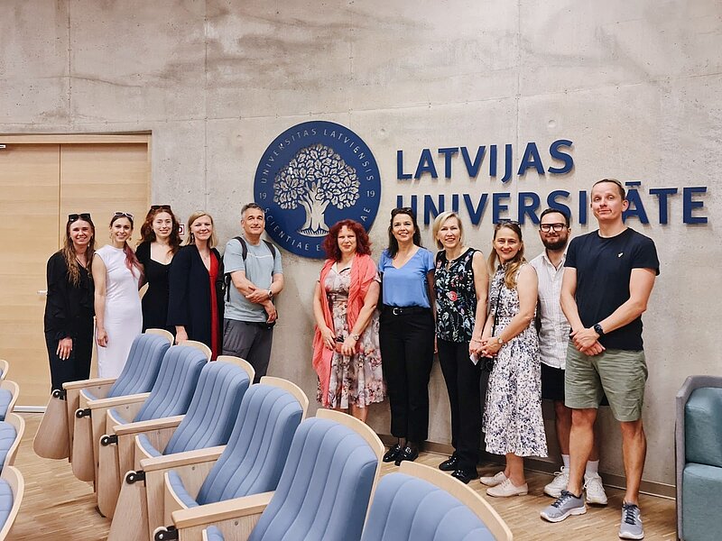 CAMINO project partner delegations visit University of Latvia while on an exchange visit in Riga